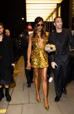 NAOMI CAMPBELL Leaves Bulgari Hotel in London 06/19/2024