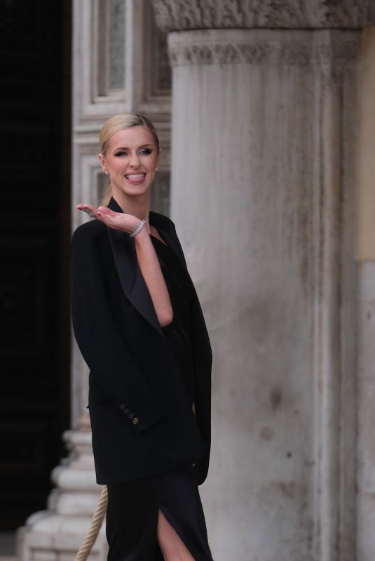 NICKY HILTON Arrives at Max Mara Resort 2025 at Doge Palace in Venice 06/11/2024
