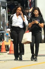 NIECY NASH Takes a Break on the Set of Grotesquerie in Los Angeles 06/20/2024