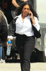NIECY NASH Takes a Break on the Set of Grotesquerie in Los Angeles 06/20/2024