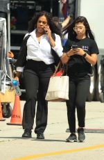NIECY NASH Takes a Break on the Set of Grotesquerie in Los Angeles 06/20/2024
