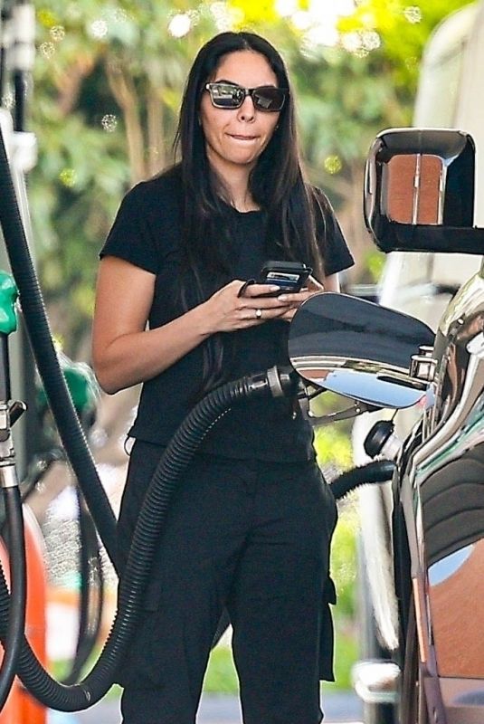 NOOR ALFALLAH at a Gas Station in Los Angeles 05/29/2024
