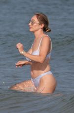 OLIVIA and AURORA CULPO at a Beach in Rhode Island 06/25/2024