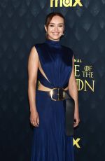 OLIVIA COOKE at House Of The Dragon Season 2 Premiere in New York 06/03/2024