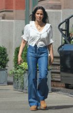 PADMA LAKSHMI Visiting House of Her Ex Adam R. Dell in New York 06/20/2024
