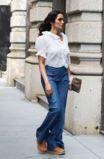 PADMA LAKSHMI Visiting House of Her Ex Adam R. Dell in New York 06/20/2024