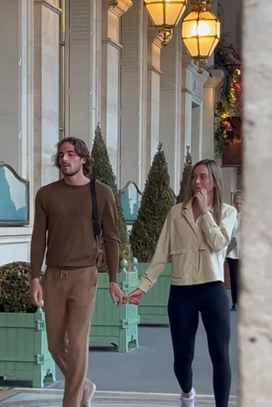 PAULA BADOSA and Stefanos Tsitsipas Out in Paris 05/31/2024