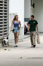 PEYTON LIST Out with Her Dog in Vancouver 06/23/2024