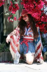 PHOEBE PRICE Out with Her Dog in Los Angeles 06/04/2024