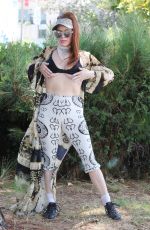 PHOEBE PRICE Takes Her Pooch for a Stroll in Los Angeles 06/28/2024