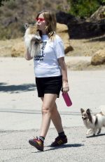 Pregnant GEORGIA MAY JAGGER Out with Her Dogs in Hollywood Hills 06/19/2024