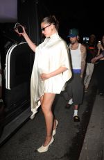 Pregnant HAILEY BIEBER and Justin Bieber Out for Dinner with Friends at 4 Charles Prime in New York 06/23/2024