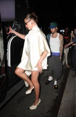 Pregnant HAILEY BIEBER and Justin Bieber Out for Dinner with Friends at 4 Charles Prime in New York 06/23/2024