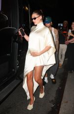 Pregnant HAILEY BIEBER and Justin Bieber Out for Dinner with Friends at 4 Charles Prime in New York 06/23/2024