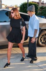 Pregnant HAILEY BIEBER Arrives at a Churchome Service at Saban Theatre in Beverly Hills 06/26/2024