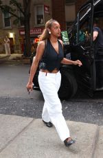 Pregnant HAILEY BIEBER Out for Dinner with Justin Bieber and JUSTINE SKYE in New York 06/22/2024