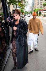 Pregnant HAILEY BIEBER Out for Dinner with Justin Bieber and JUSTINE SKYE in New York 06/22/2024