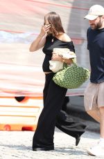 Pregnant HAILEY BIEBER Out for Lunch at Sadelle