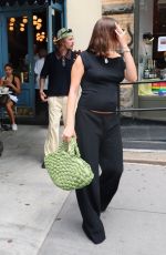 Pregnant HAILEY BIEBER Out for Lunch at Sadelle