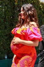Pregnant JENNA DEWAN Arrives at Jeremy Scott