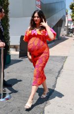 Pregnant JENNA DEWAN Arrives at Jeremy Scott
