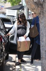 Pregnant JENNA DEWAN Out for Lunch with Friends at Joan