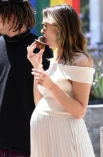 Pregnant LALA KENT at Westfield Mall with Family in Los Angeles 06/14/2024