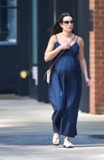 Pregnant LEA MICHELE Out in New York 06/14/2024