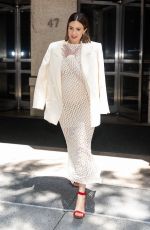 Pregnant MANDY MOORE Leaves The View in New York 06/25/2024