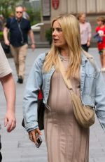 Pregnant SIAN WELBY Arrives at Capital Breakfast in London 06/03/2024
