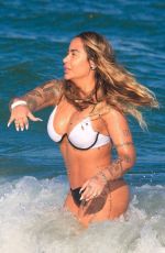 RAFAELLA SANTOS in Bikini at Barra da Tijuca Beach in Rio de Janeiro 0609/2024