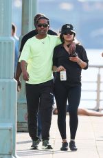 RIHANNA and ASAP Rocky Out at West Side Highway Park in New York 06/27/2024