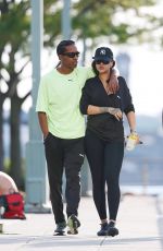 RIHANNA and ASAP Rocky Out at West Side Highway Park in New York 06/27/2024