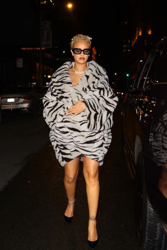 RIHANNA Arrives at a Party in New York 05/31/2024