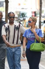 RIHANNA Arrives at a Private Apartment in New York 06/06/2024