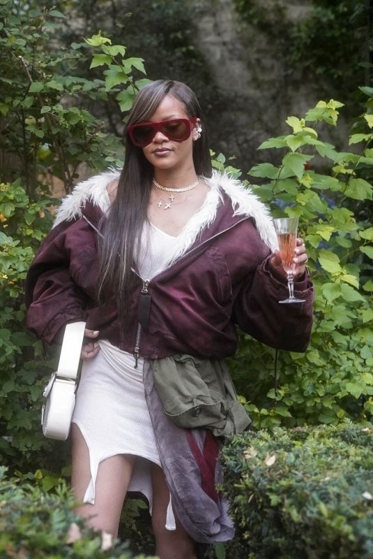 RIHANNA at A$AP Rocky X American Sabotage by AWGE Menswear Spring/Summer 2025 Show at Paris Fashion Week 06/21/2024