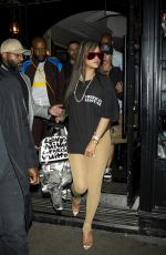 RIHANNA Leaves Cesar Restaurant in Paris 06/22/2024