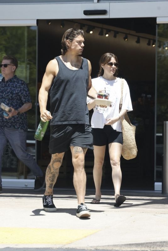 RILEY KEOUGH and Ben Smith at Erewhon Market in Los Angeles 06/24/2024