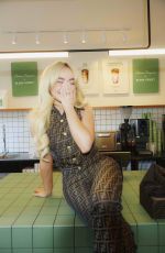 SABRINA CARPENTER at a Surprise Photoshoot at Blank Street Coffee in London, June 2024