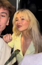 SABRINA CARPENTER Out for Dinner with Friends at Siena Restaurant in Paris 06/10/2024