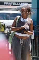 SASHA OBAMA Leaves a Nail Salon in West Hollywood 06/13/2024