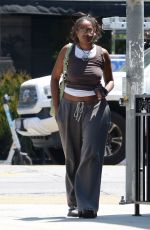 SASHA OBAMA Leaves a Nail Salon in West Hollywood 06/13/2024
