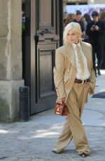 SELMA BLAIR Arrives at Schiaparelli Show in Paris 06/24/2024