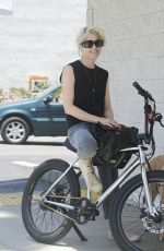 SELMA BLAIR Out on Her Electric Bike in Los Angeles 06/13/2024