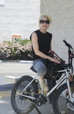 SELMA BLAIR Out on Her Electric Bike in Los Angeles 06/13/2024