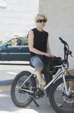 SELMA BLAIR Out on Her Electric Bike in Los Angeles 06/13/2024