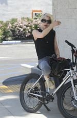 SELMA BLAIR Out on Her Electric Bike in Los Angeles 06/13/2024