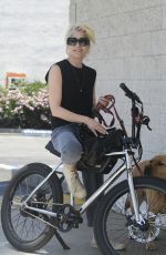 SELMA BLAIR Out on Her Electric Bike in Los Angeles 06/13/2024