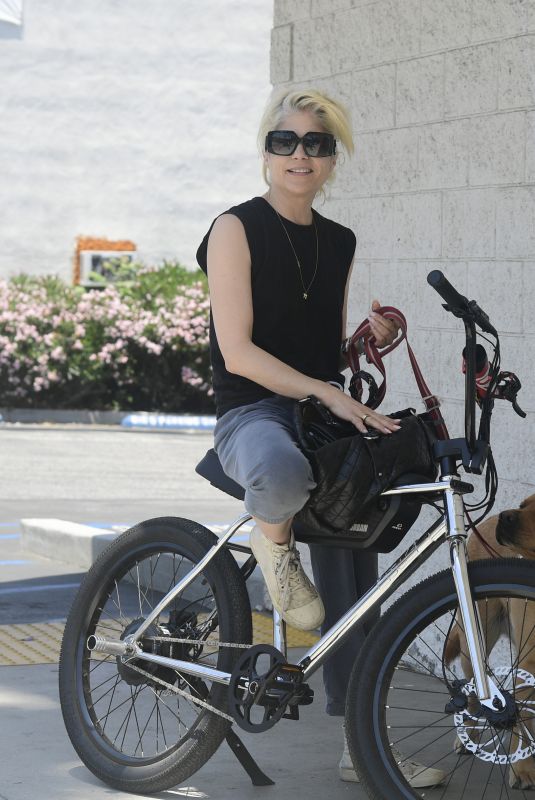 SELMA BLAIR Out on Her Electric Bike in Los Angeles 06/13/2024