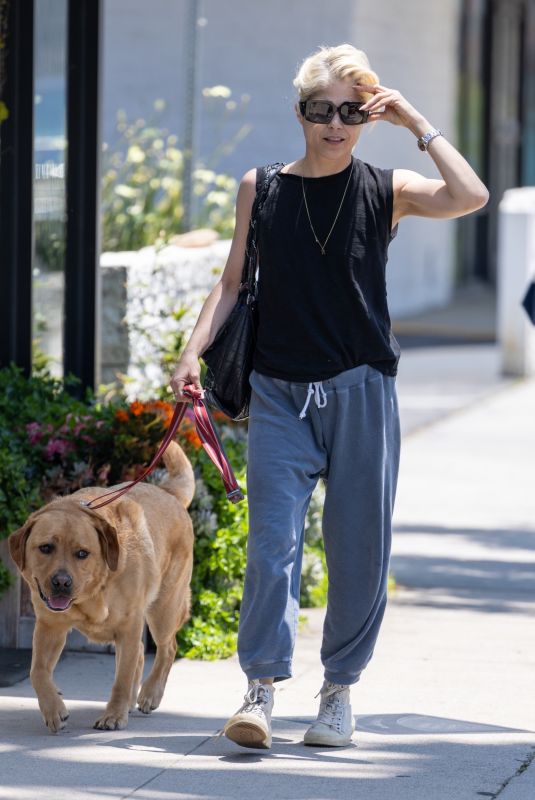 SELMA BLAIR Out with Her Dog in Studio City 06/13/2024